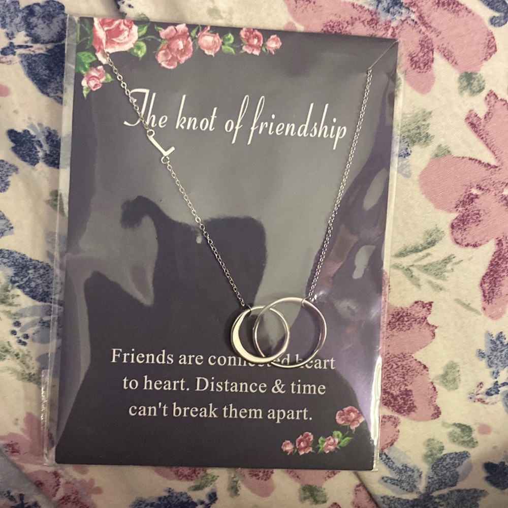 Friendship necklace sterling silver